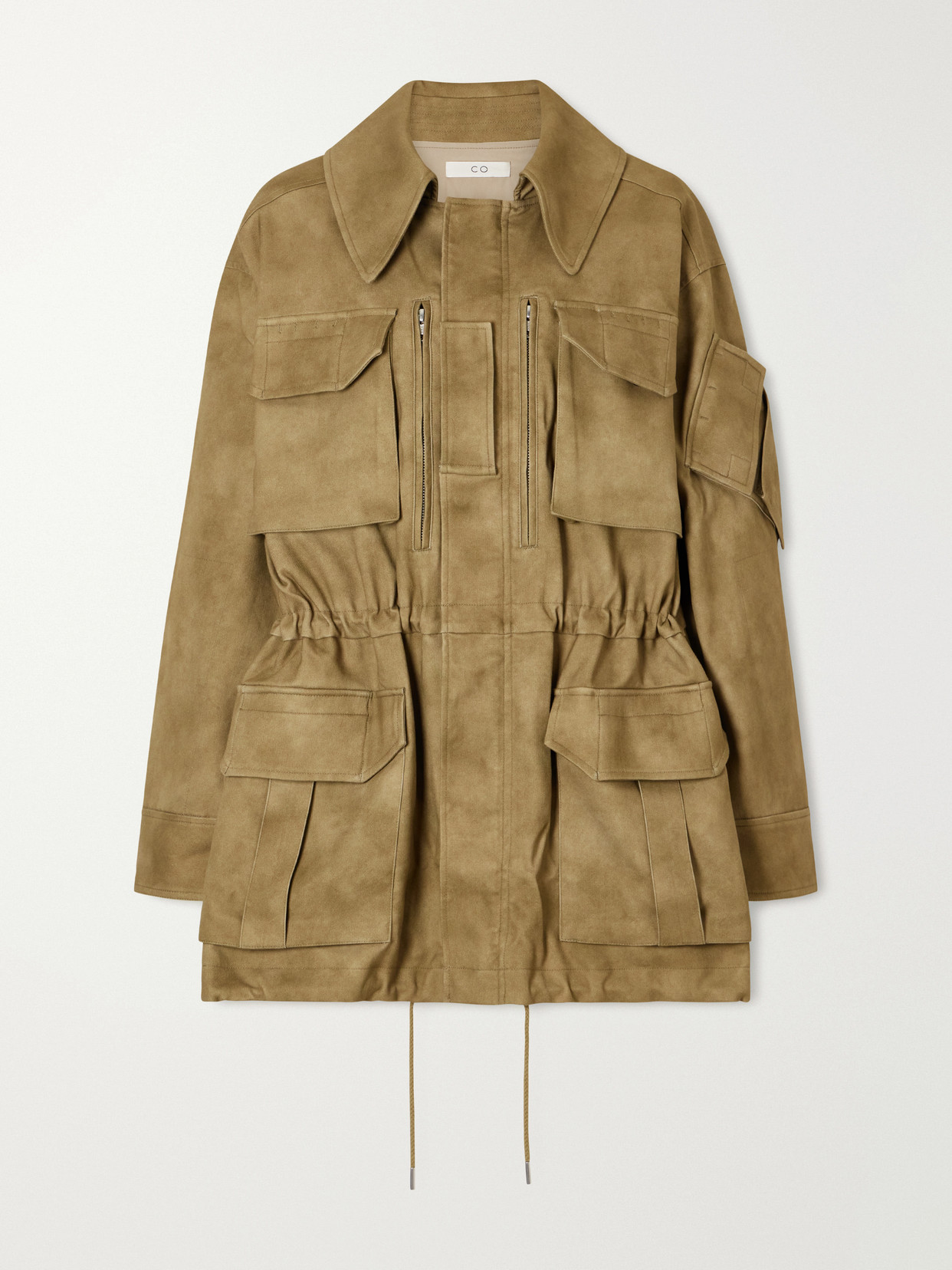 Co Camo Tton-blend Military Jacket In Green