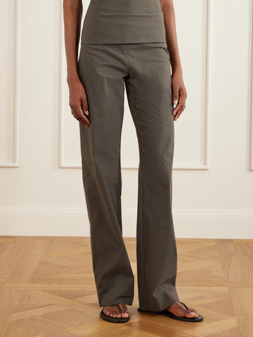 St. Agni Studio twill skinny-leg pants