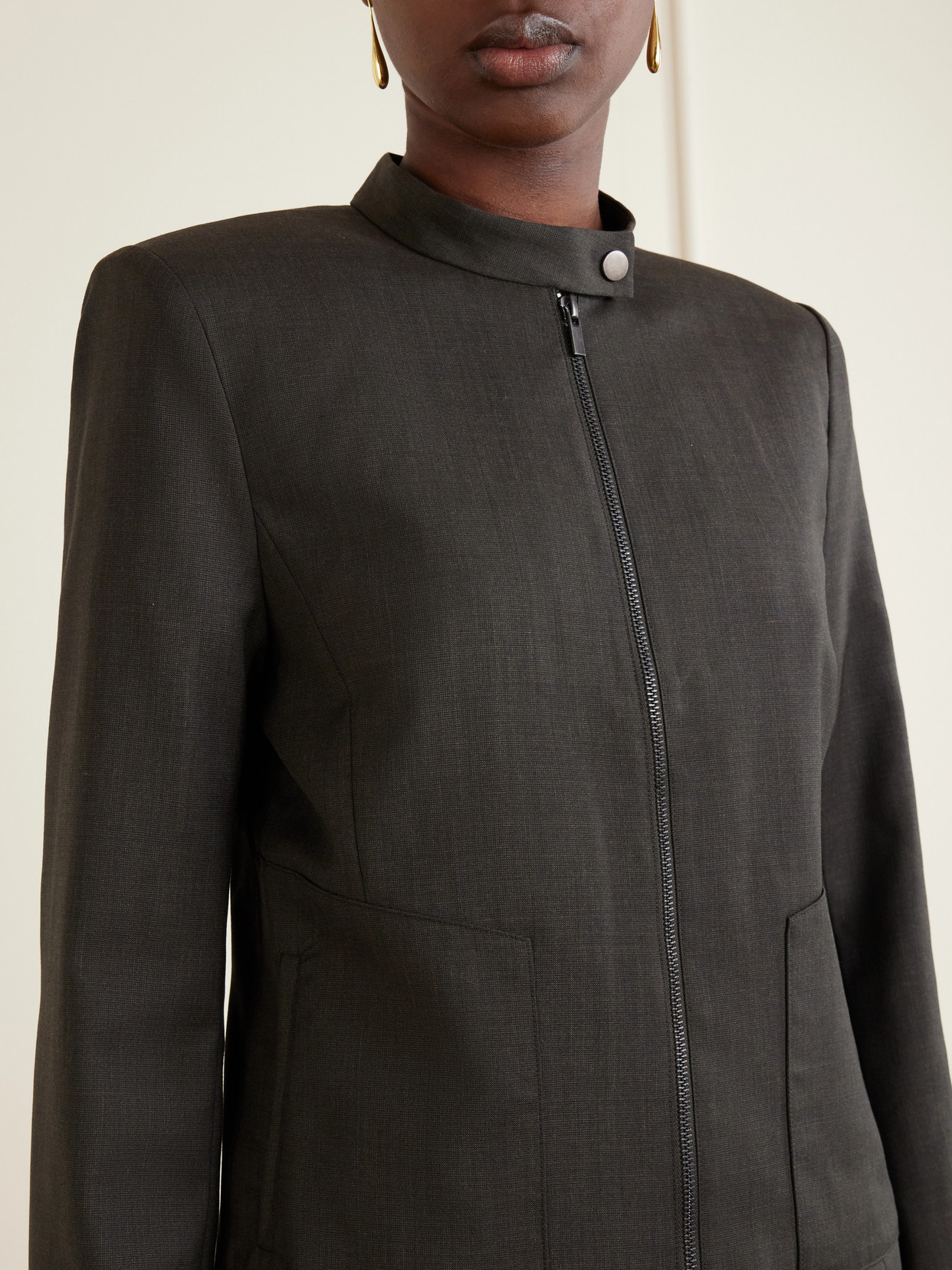 Moto Wool-Blend Jacket