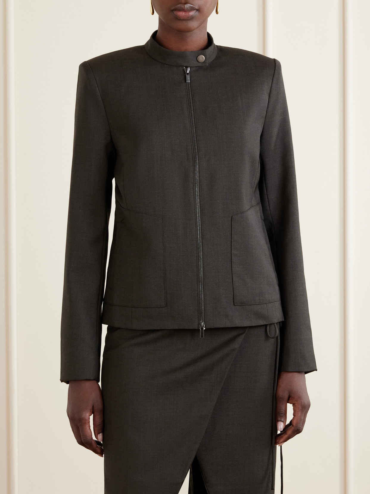Moto Wool-Blend Jacket