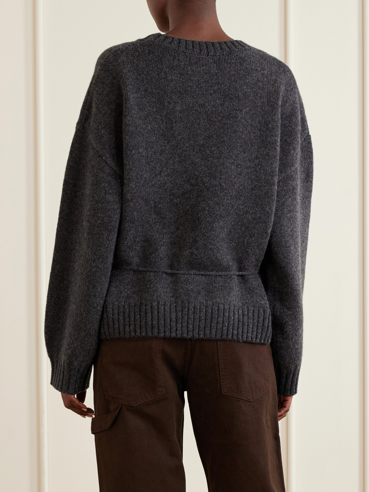 Belted Sweatshirt