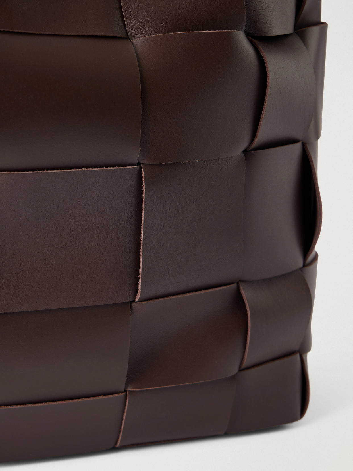Woven Large Leather Tote