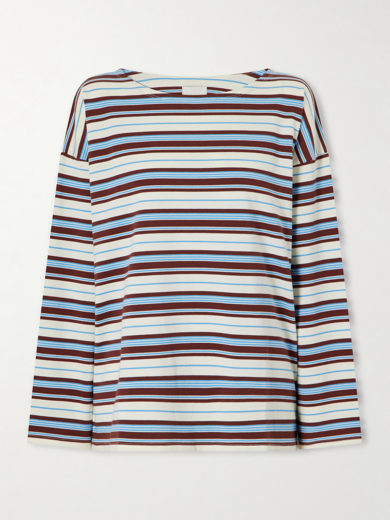 Nadine Striped Cotton-Jersey Shirt