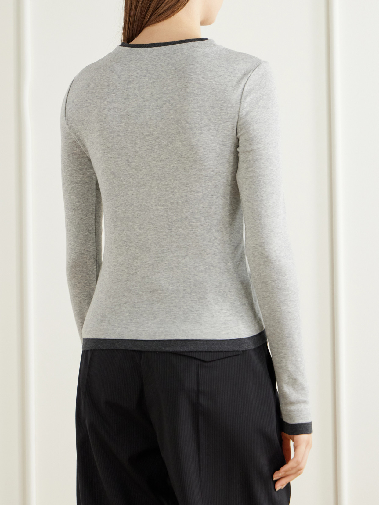 Double-Layered Organic Cotton-Jersey T-Shirt