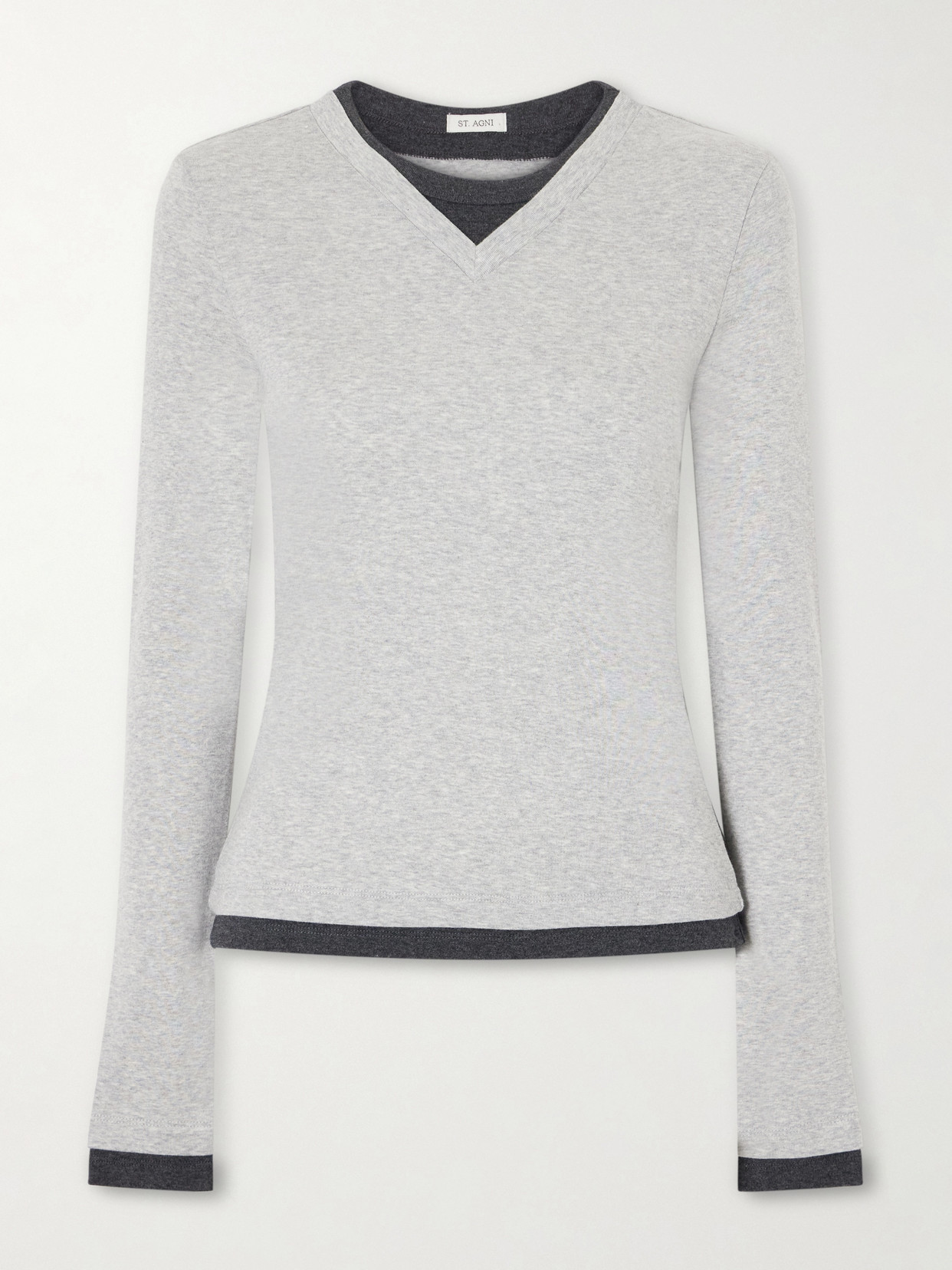 Double-Layered Organic Cotton-Jersey T-Shirt