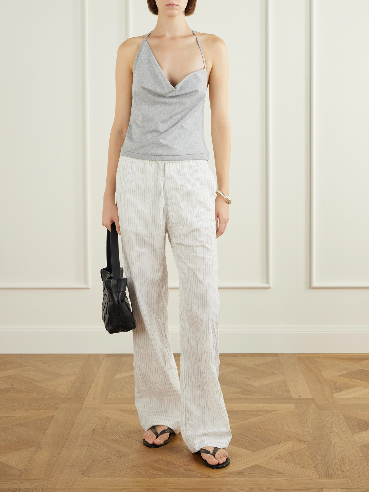 Cotton-Jersey Halterneck Cami