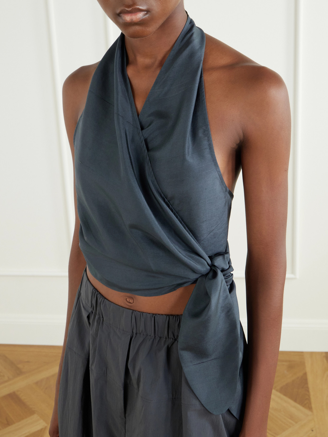 Wrap Halterneck Top