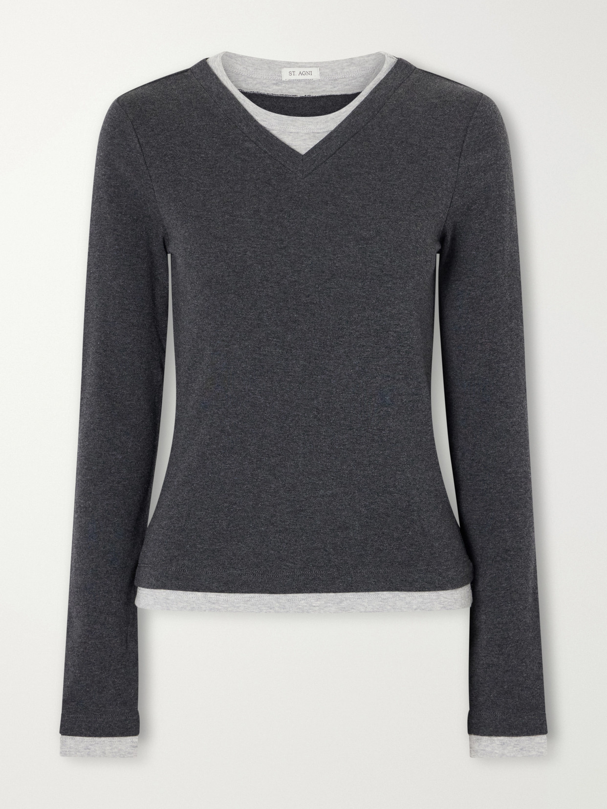 Double-Layered Organic Cotton-Jersey T-Shirt