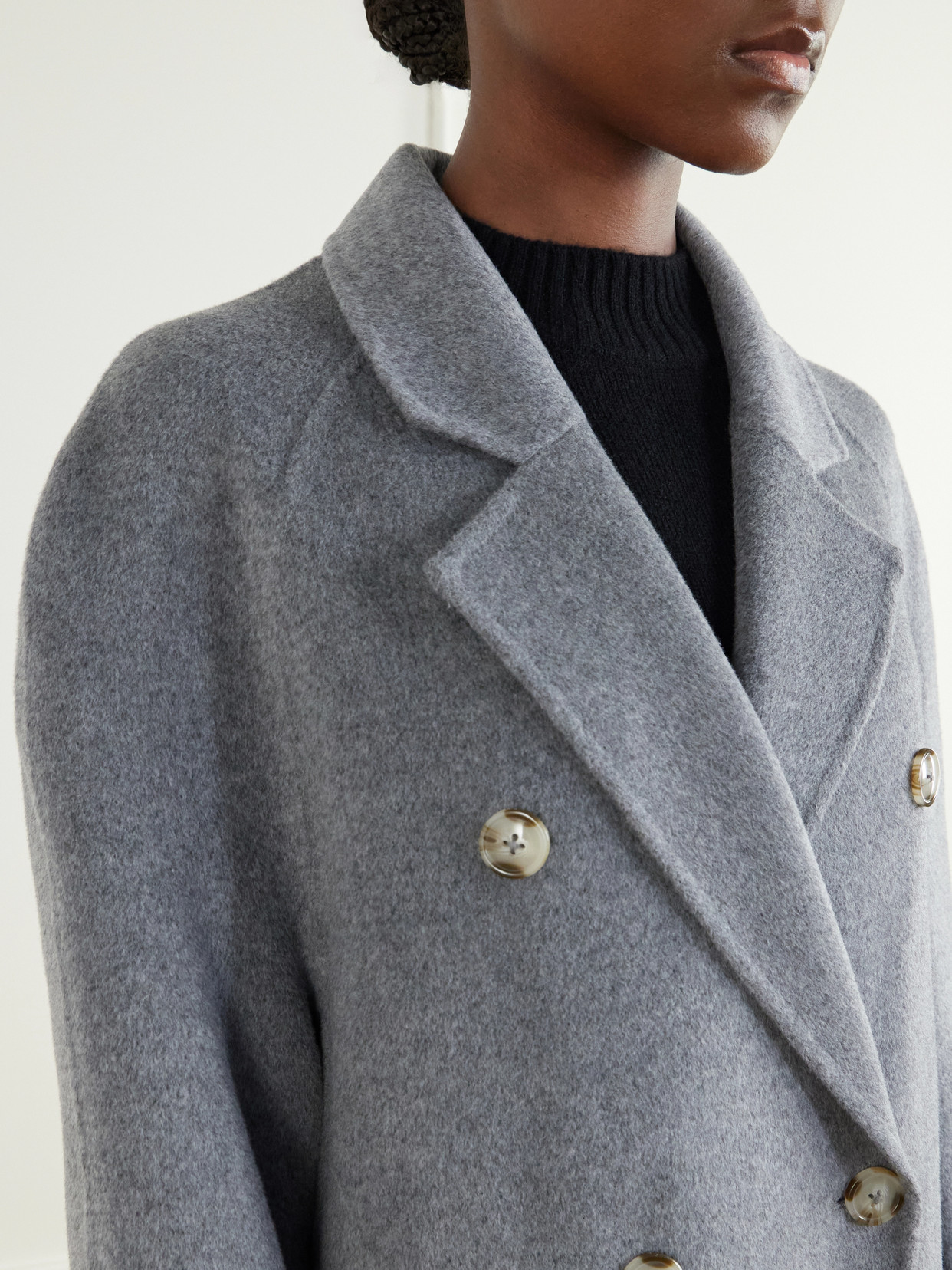 Irvin Double-Breasted Wool And Cashmere-Blend Coat