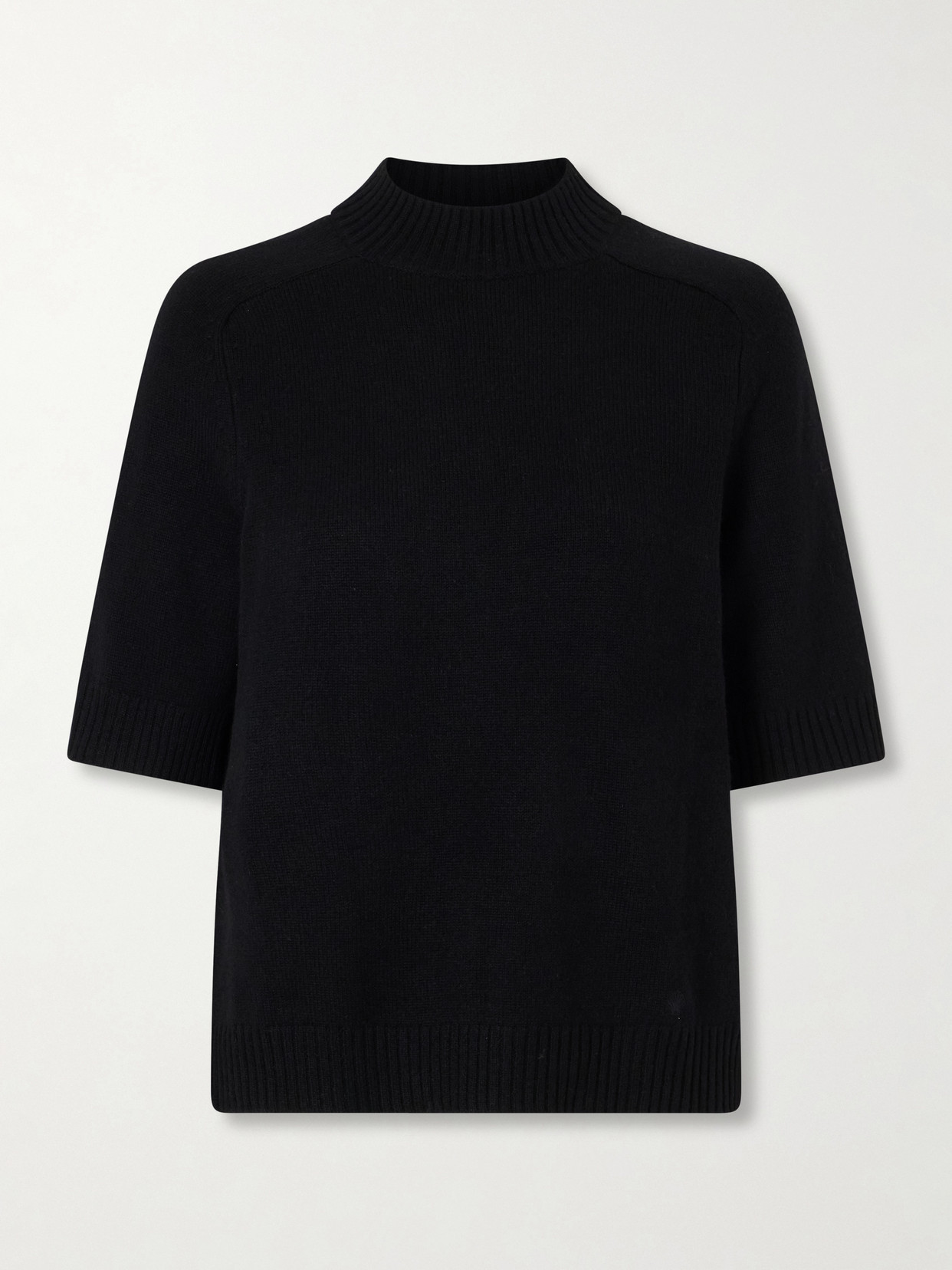 Loulou De Saison Ruth Ribbed Cashmere Sweater In Black