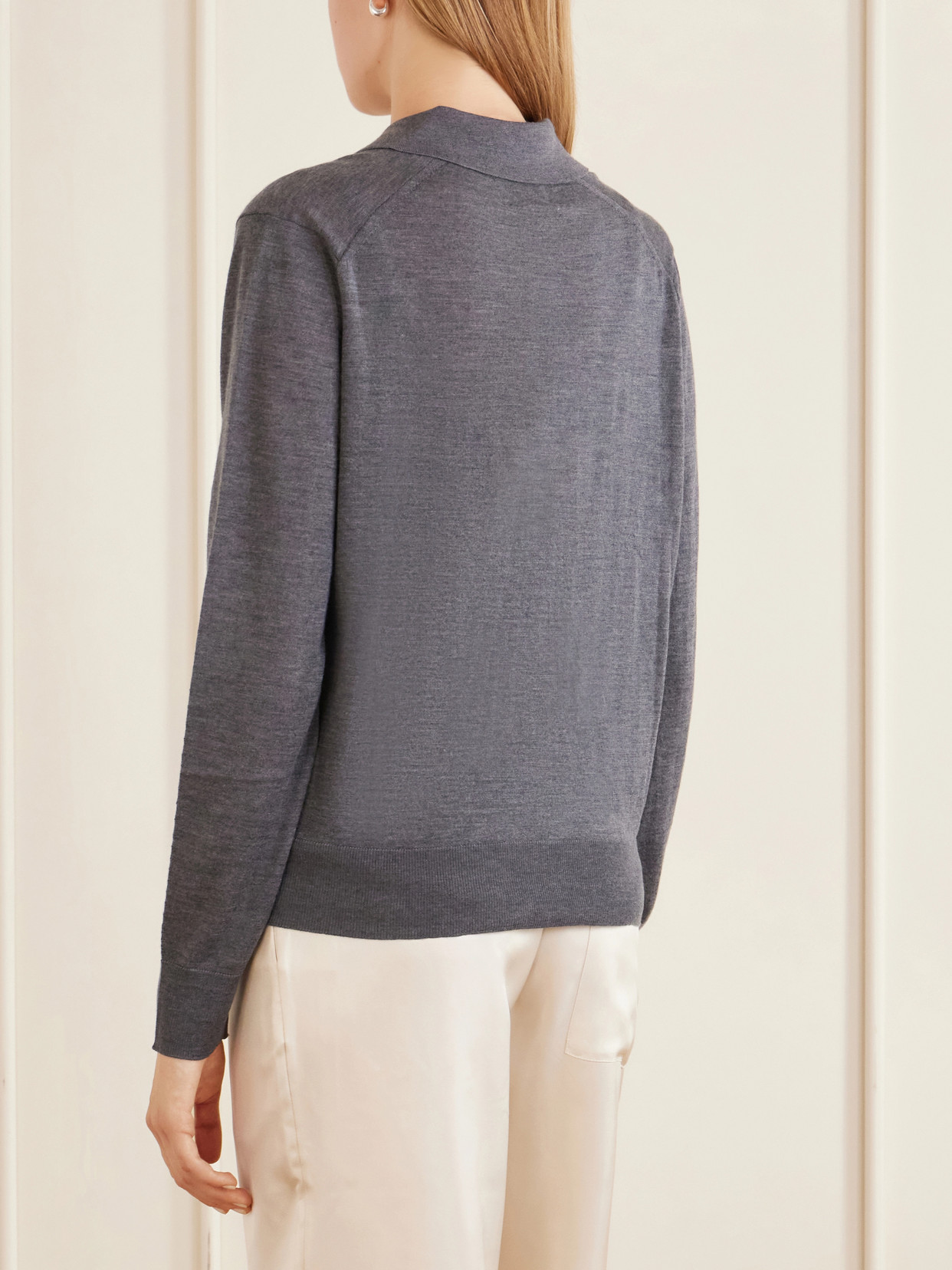 Miles Cashmere Polo Sweater