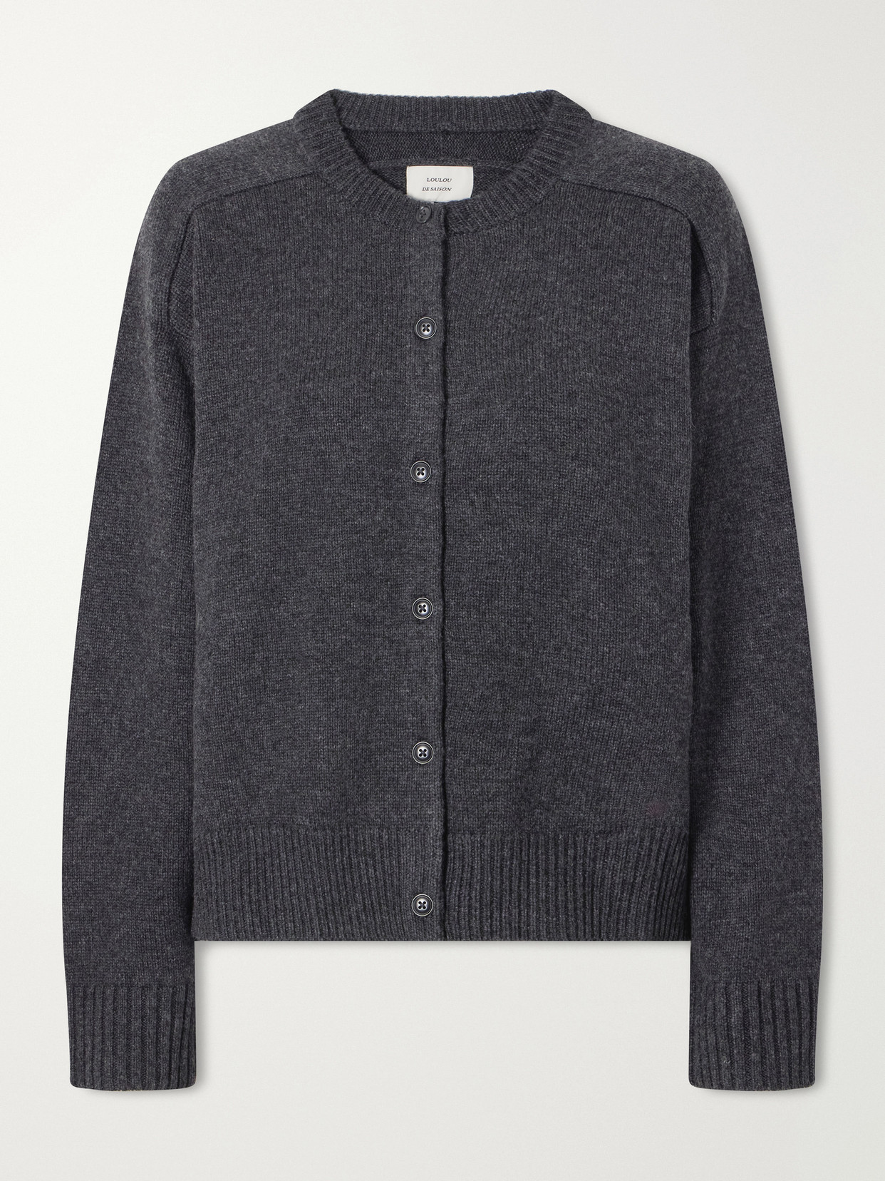Loulou de Saison - Aidar Merino Wool And Cashmere-blend Cardigan - Gray