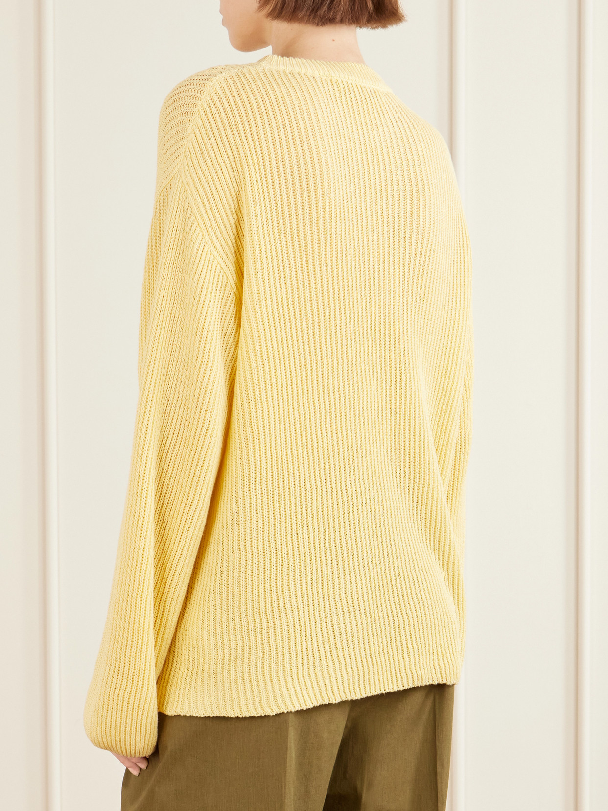 Cotton And Linen-Blend Sweater