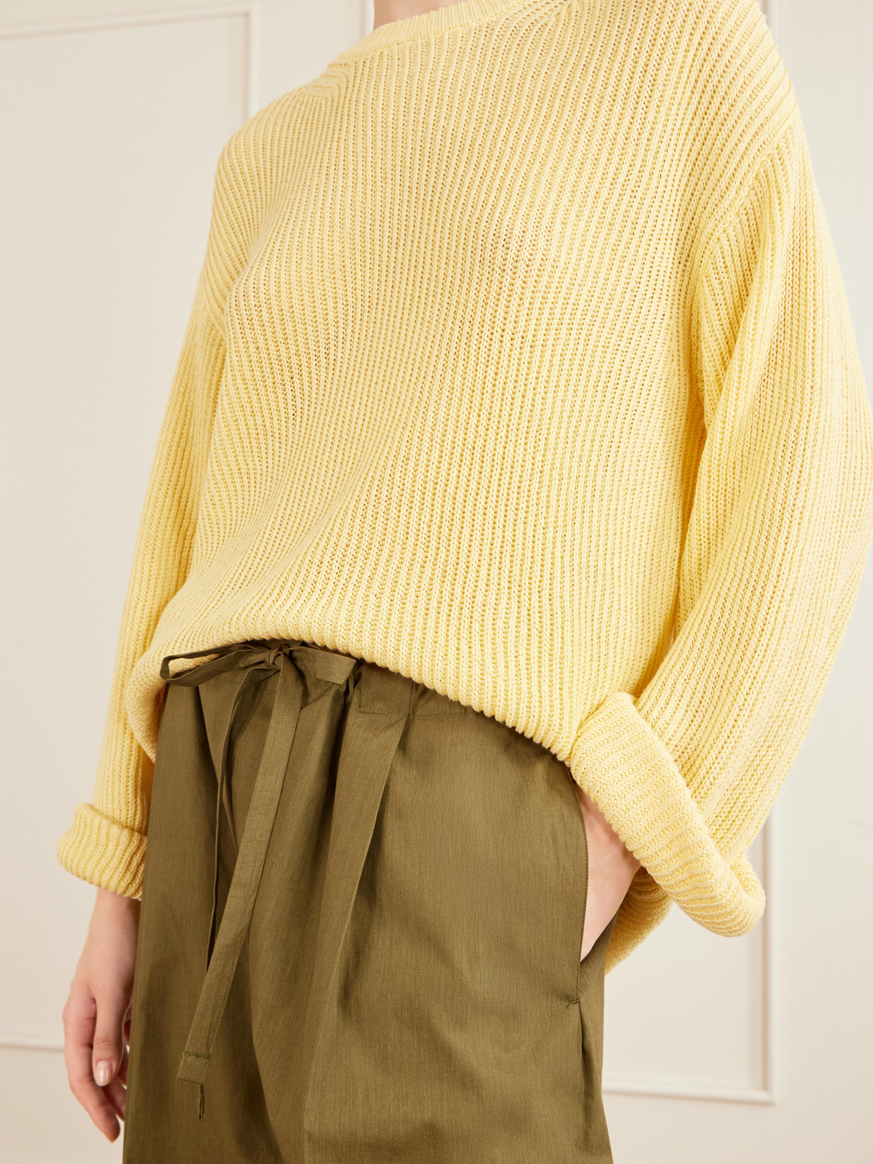 Cotton And Linen-Blend Sweater
