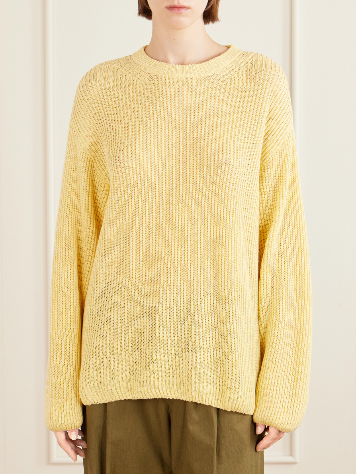 Cotton And Linen-Blend Sweater