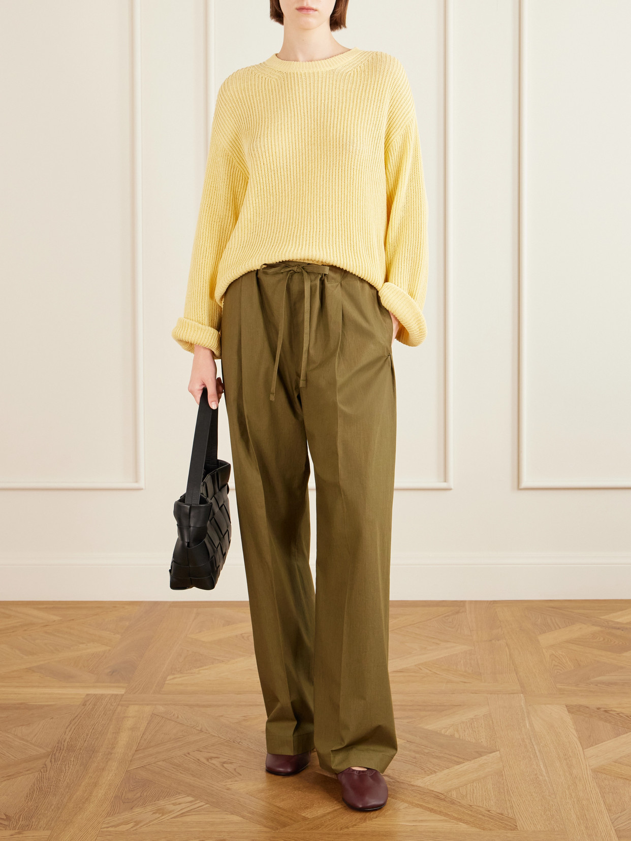 Cotton And Linen-Blend Sweater