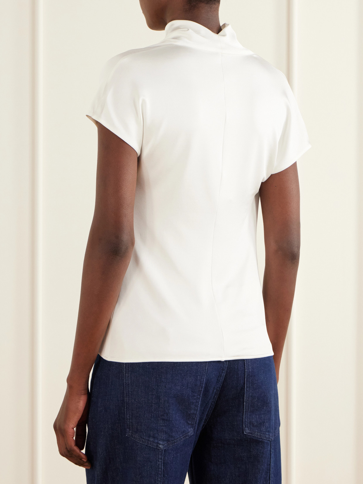 Draped Jersey Top