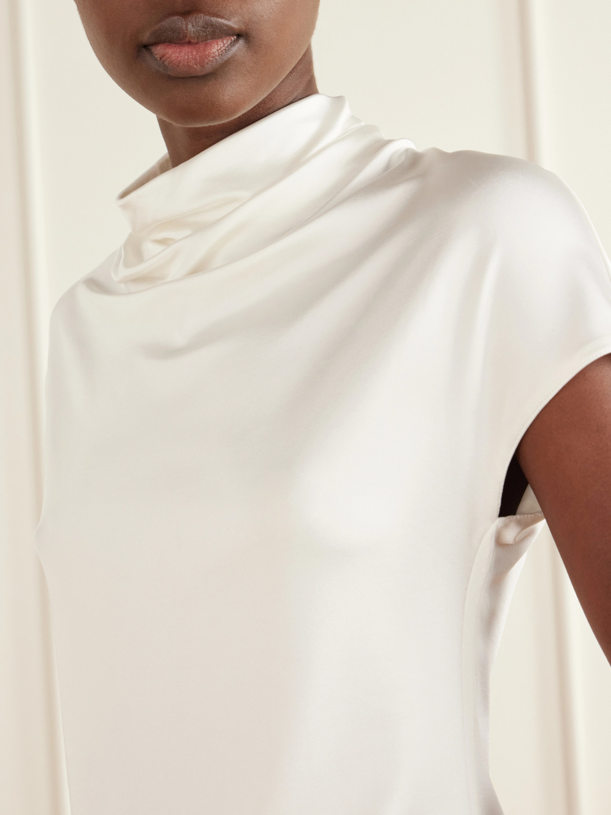 Draped Jersey Top