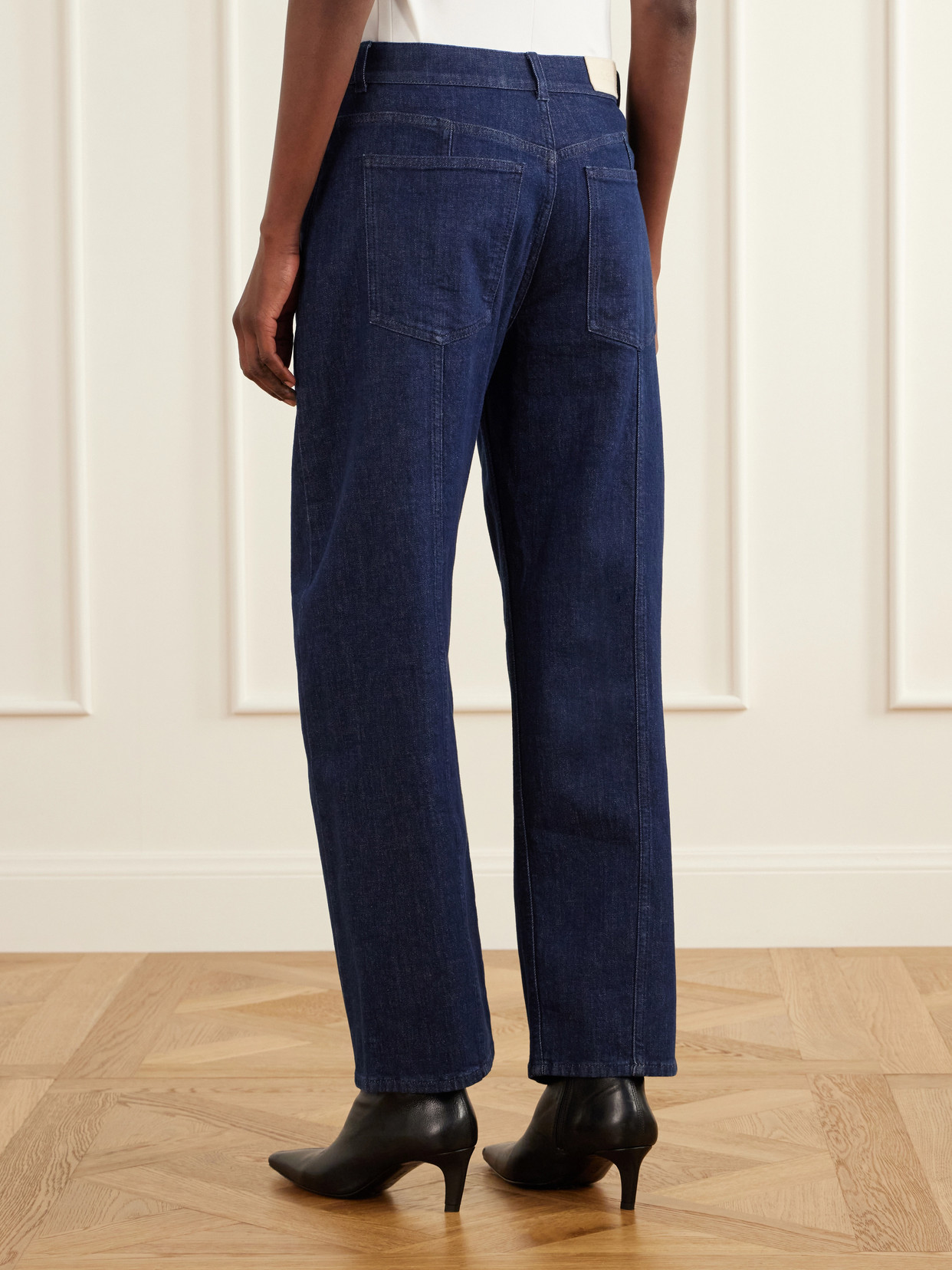 High-Rise Organic Barrel-Leg Jeans