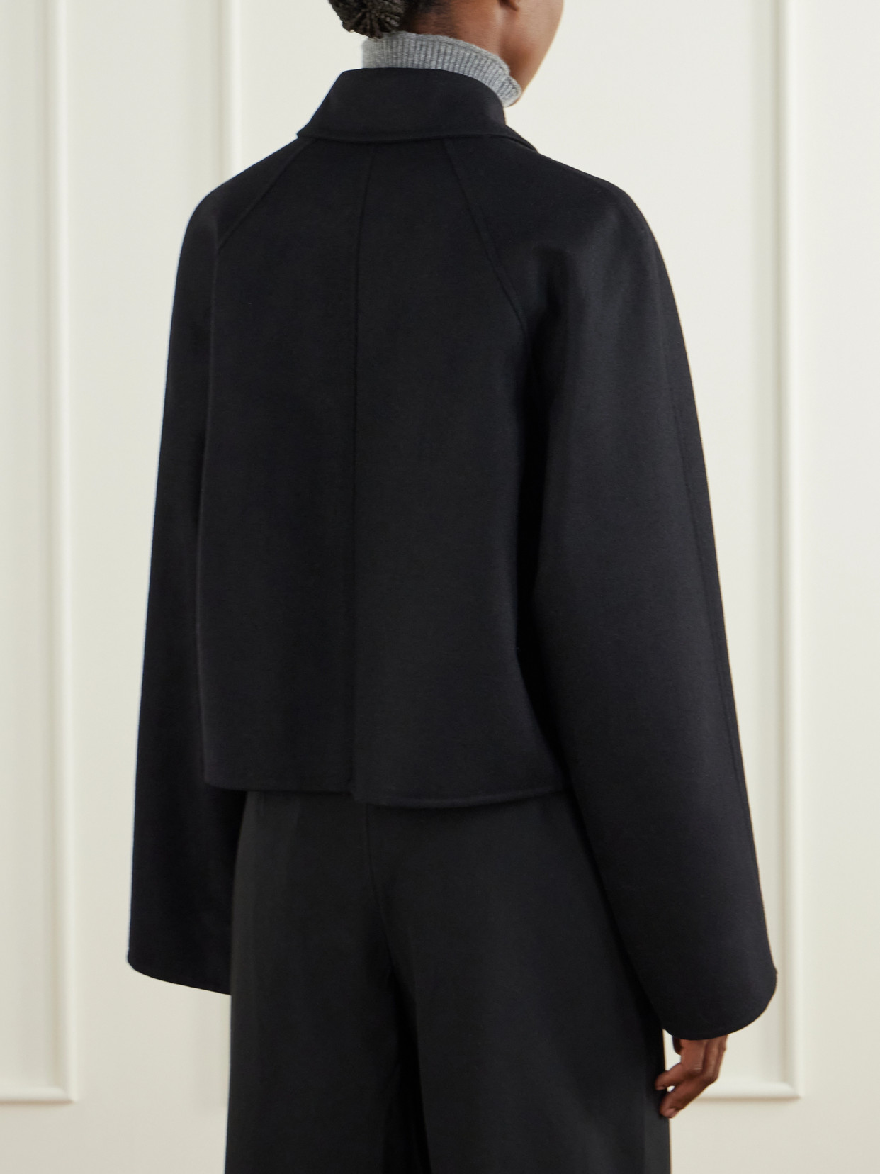 Virgin Wool Cropped Jacket