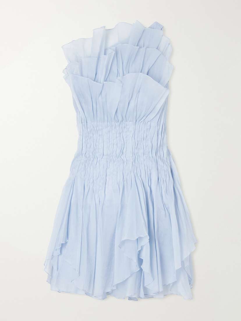 Aje Nisha One-shoulder Organza Mini Dress - Women's Clothing