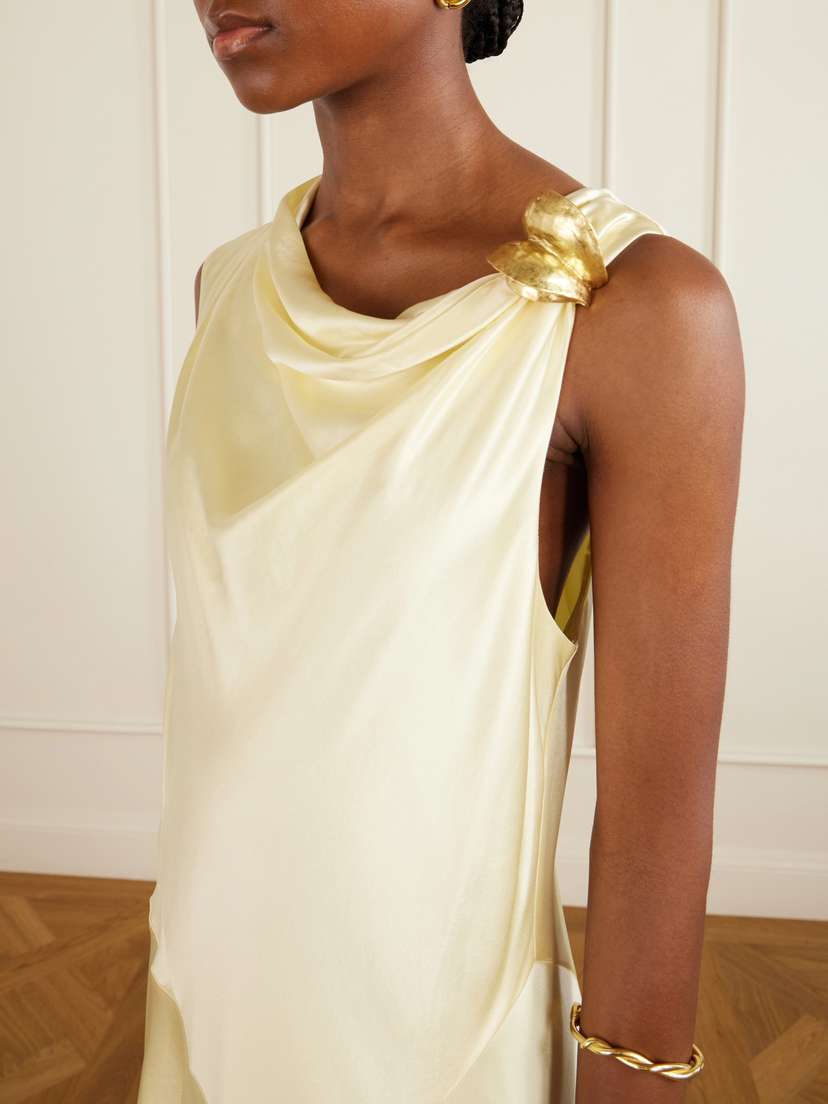 Aje Siren Embellished Satin Maxi Dress | Thumbnail 4 Aje Siren Embellished Satin Maxi Dress | Thumbnail 4