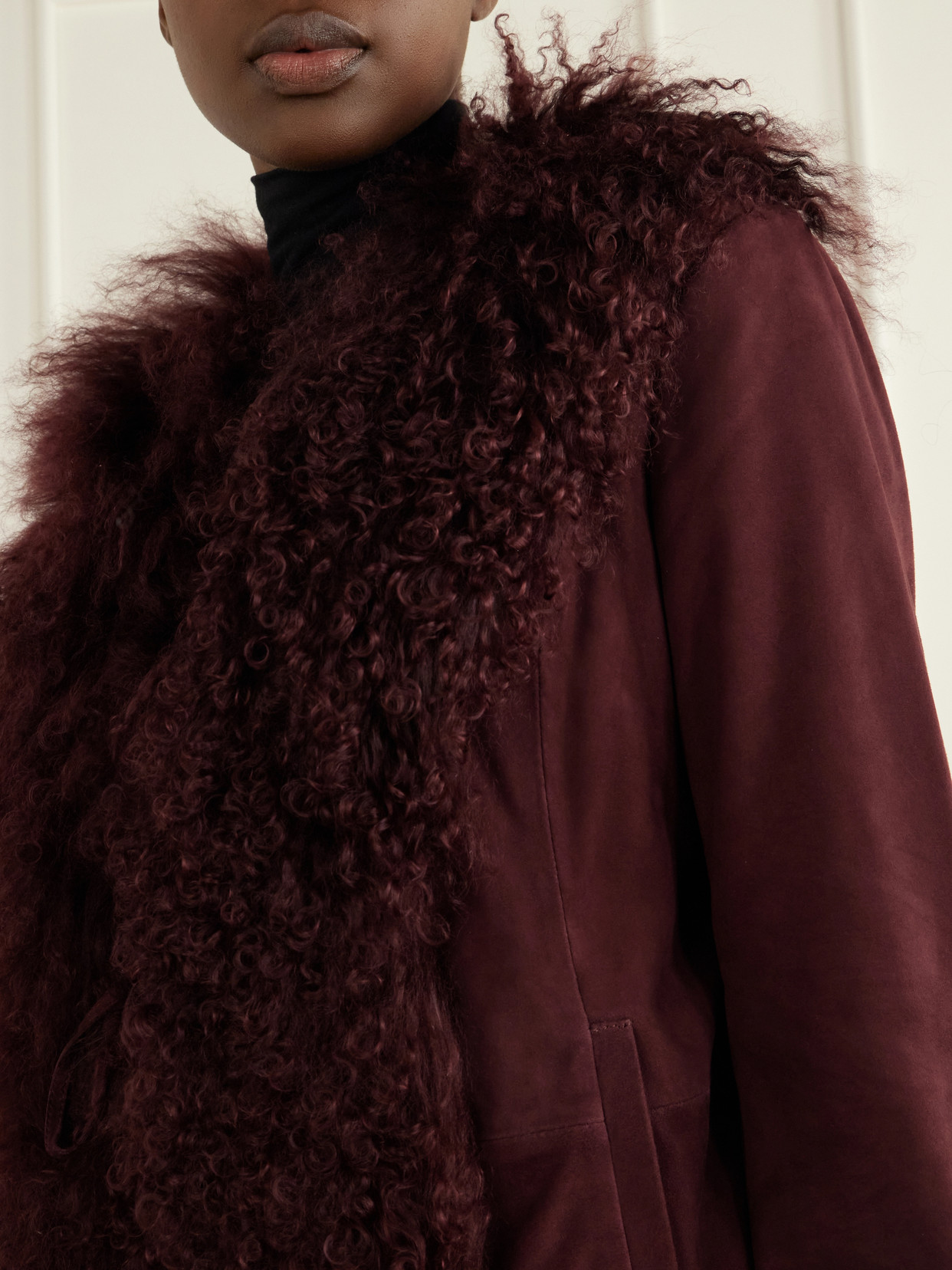 Shearling-Trimmed Jacket