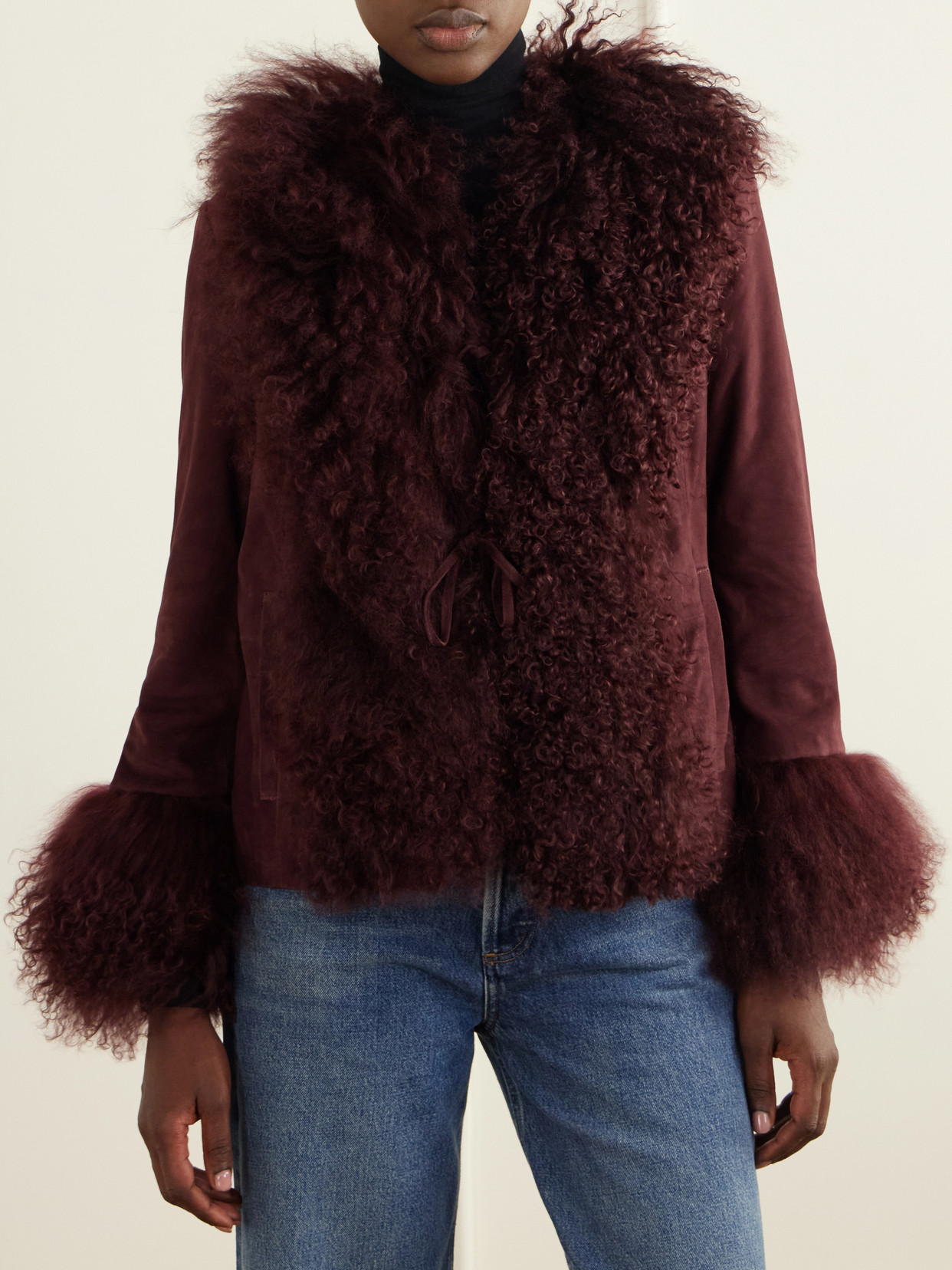 Shearling-Trimmed Jacket