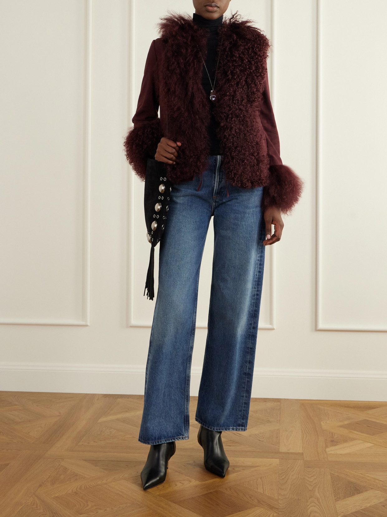 Shearling-Trimmed Jacket