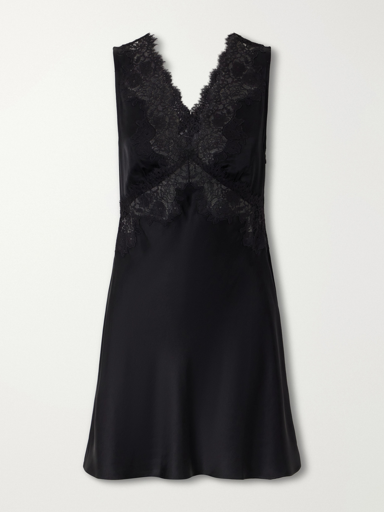 Rixo London Rhegan Lace-trimmed Crepe Midi Dress In Black