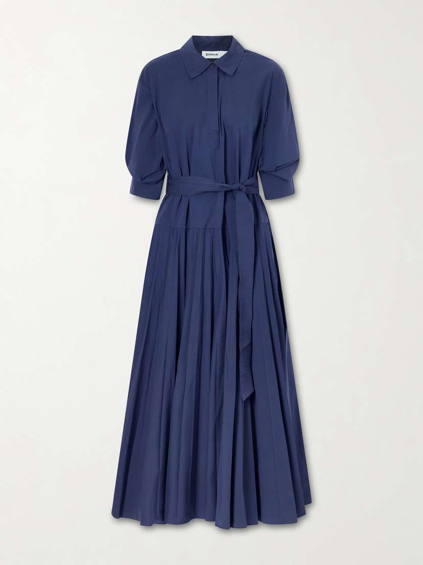 Simkhai Arlo Cotton Belted Maxi Dress
