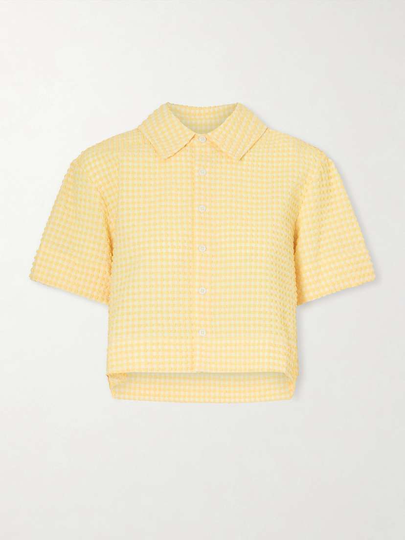 Simkhai Reeves Checked Seersucker Shirt
