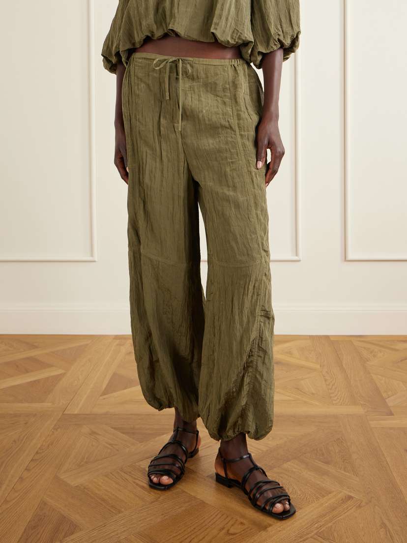Simkhai Freya Tapered Crepon Parachute Pants | Thumbnail 3