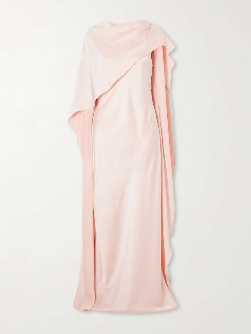Simkhai Izel Cape-effect Satin Gown | Thumbnail 5