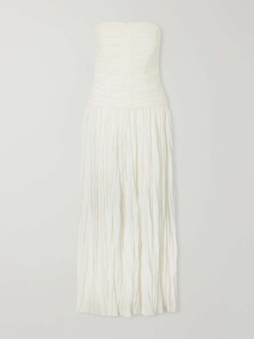 Simkhai Danielle Crinkled Bustier Gown