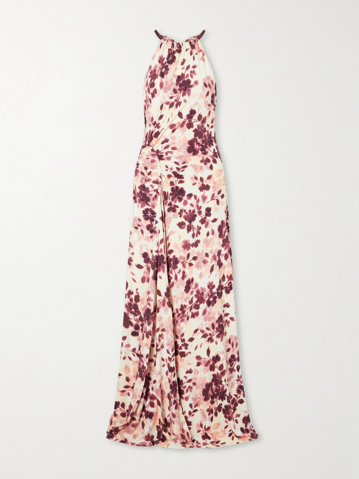 SIMKHAI - Cerin Printed Jersey Halterneck Gown - Multi