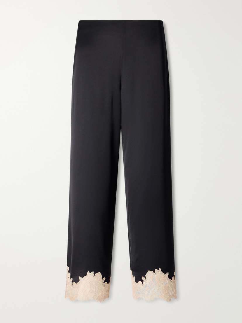 Rixo Marcela Lace-trimmed Satin Wide-leg Pants | Thumbnail 6 Rixo Marcela Lace-trimmed Satin Wide-leg Pants | Thumbnail 6