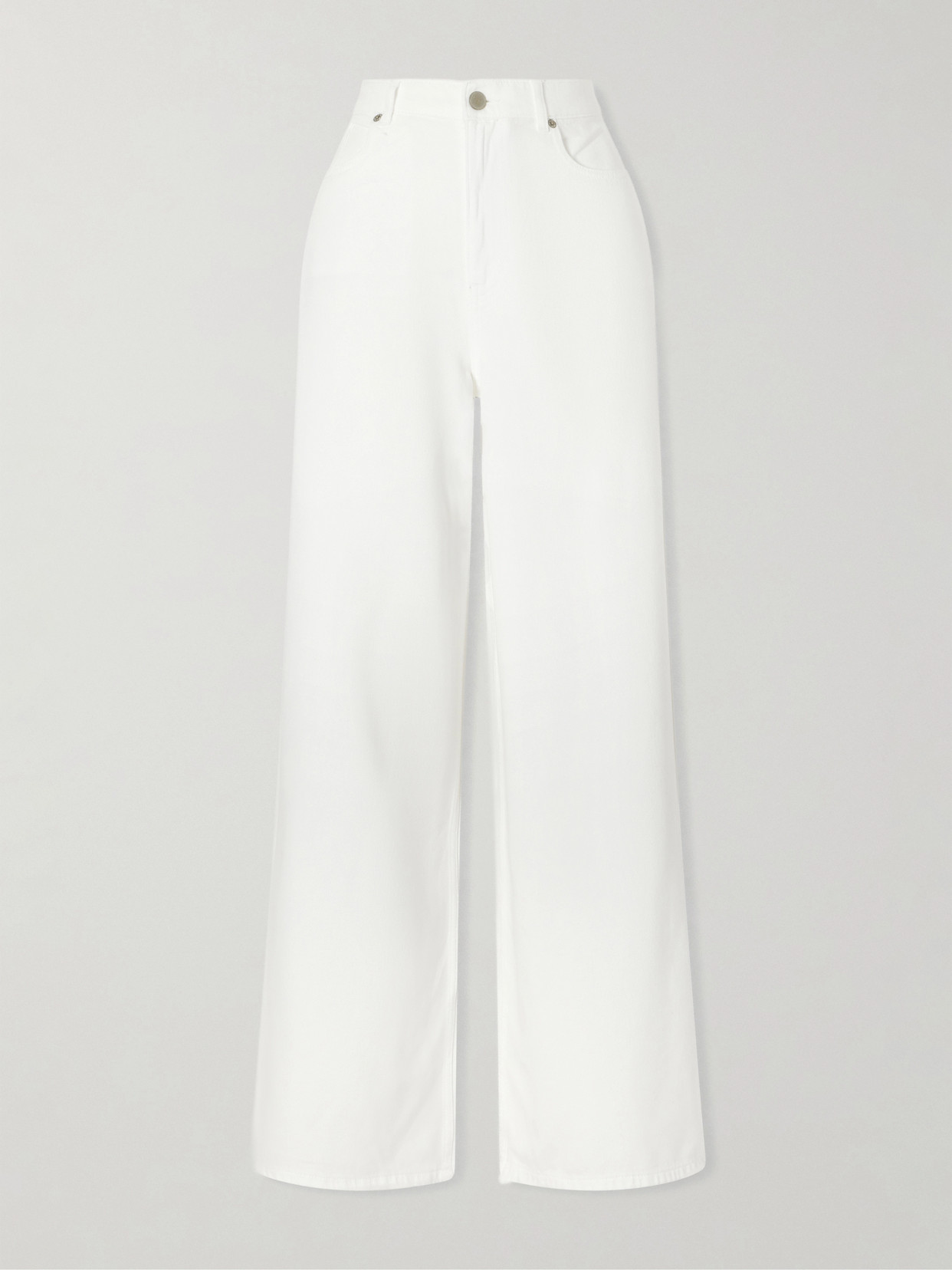 La Ligne - High-rise Wide-leg Jeans - White