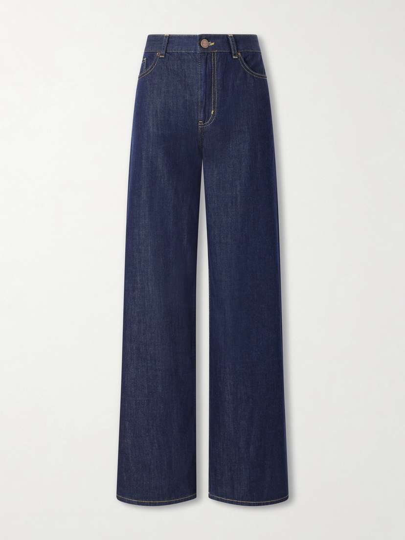 La Ligne Isadora Cotton-chambray Wide-leg Jeans | Thumbnail 6