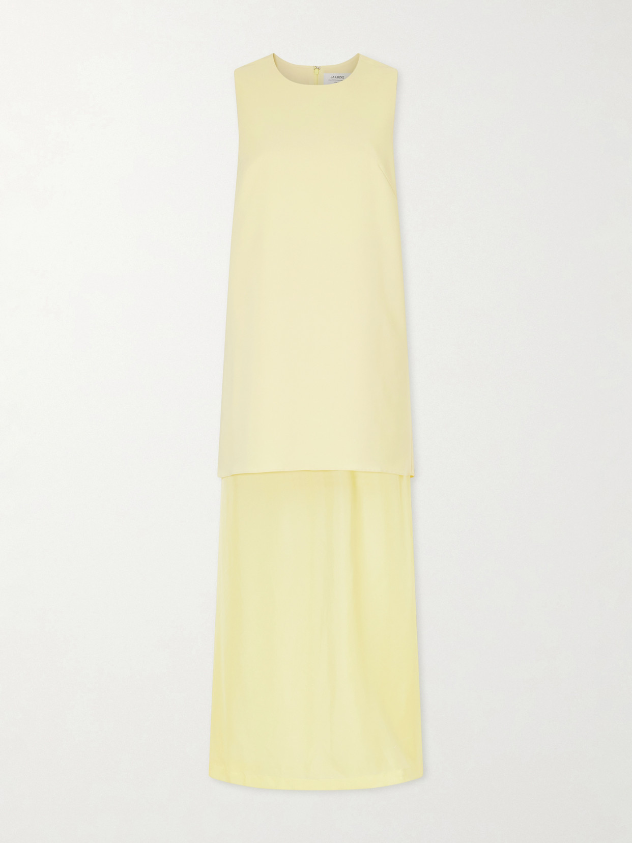 La Ligne - Crepe And Chiffon Maxi Dress - Yellow