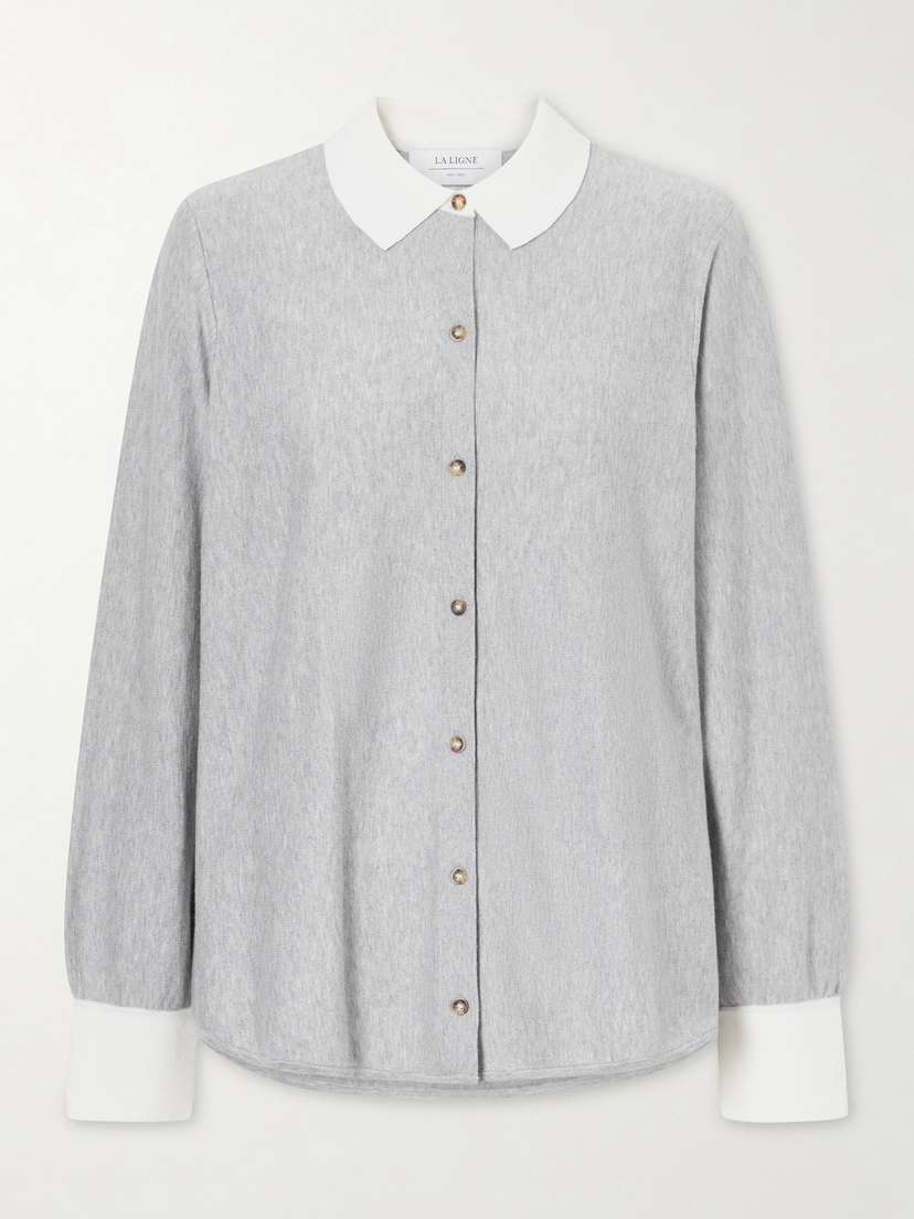 La Ligne Knitted Cotton-blend Shirt
