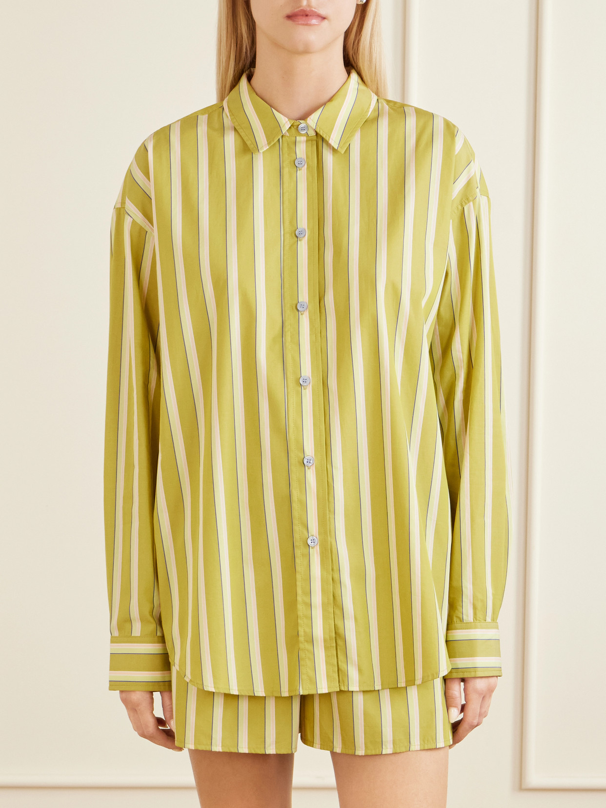 Striped Cotton-Poplin Shirt