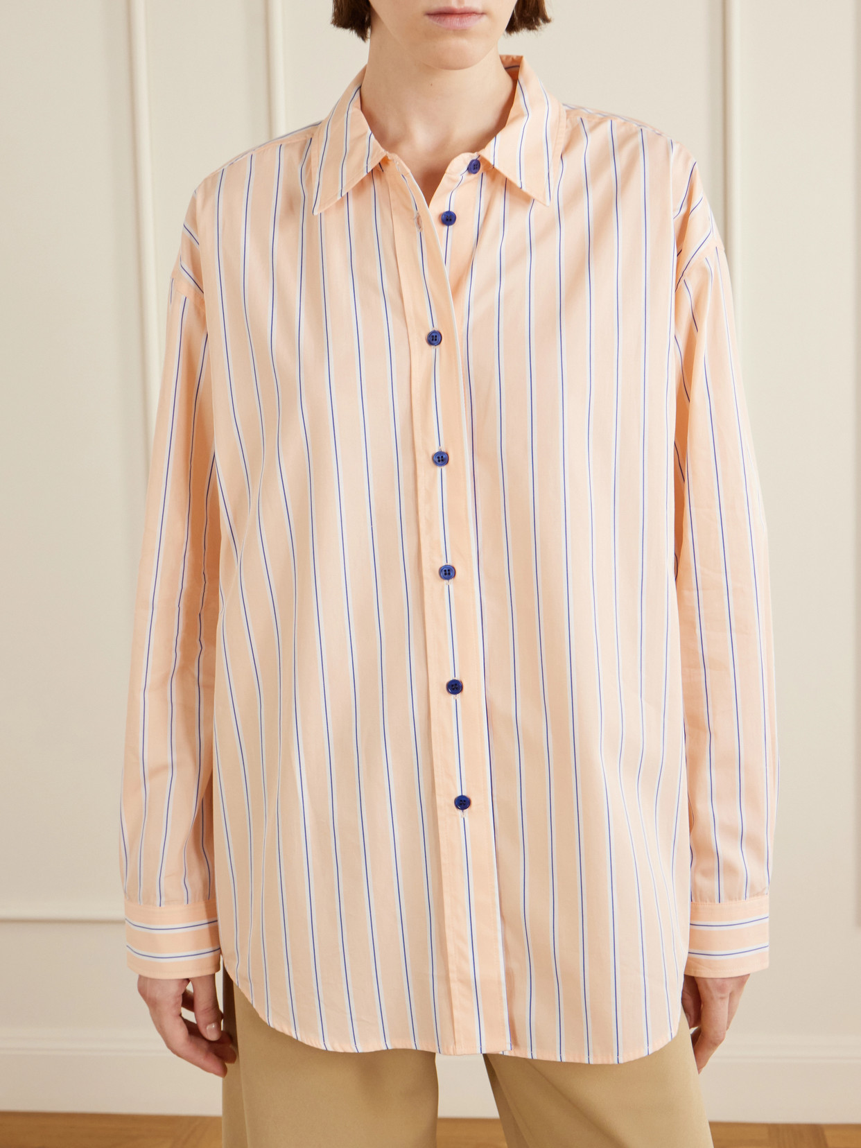 Striped Cotton-Poplin Shirt
