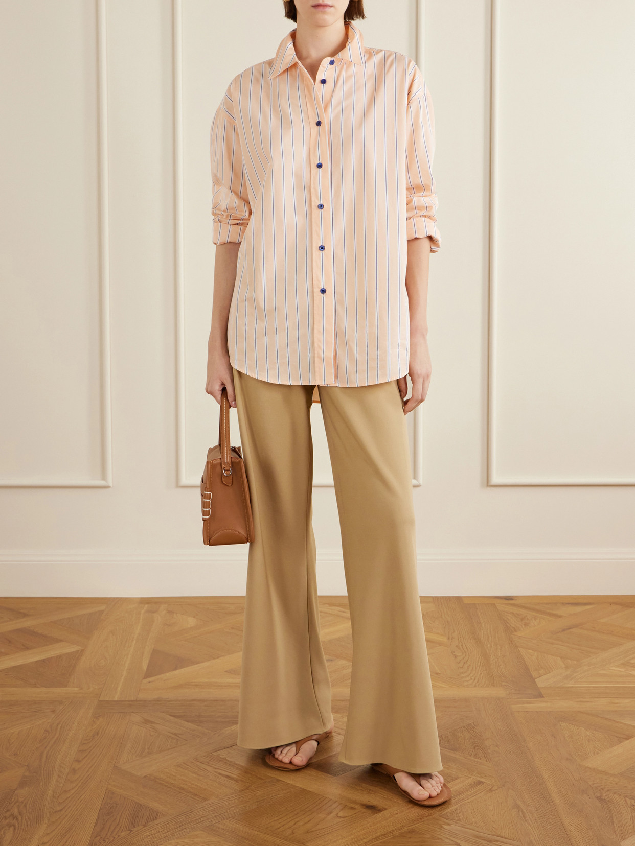 Striped Cotton-Poplin Shirt