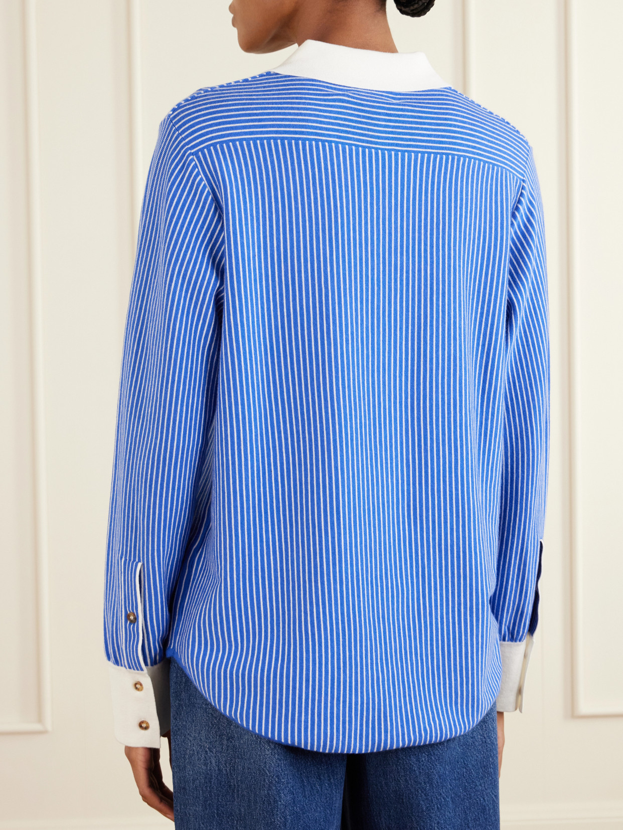 Striped Cotton-Blend Shirt