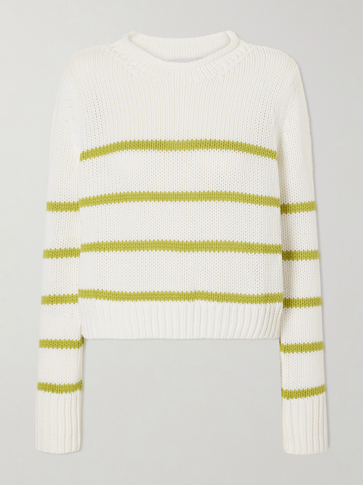 La Ligne Mini Marina Crochet-knit Cotton Sweater In Multi