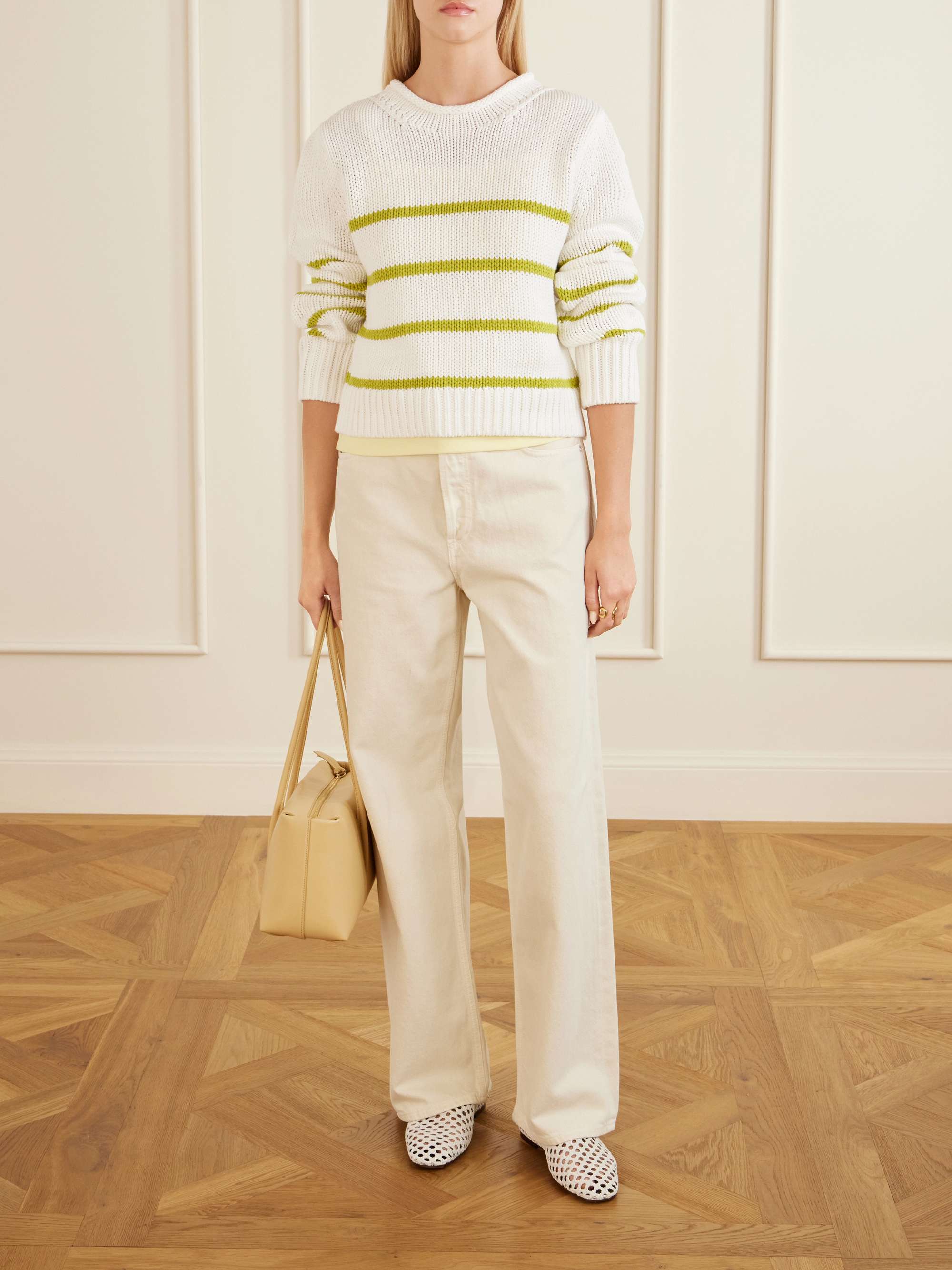 LA LIGNE Mini Marina striped cotton sweater