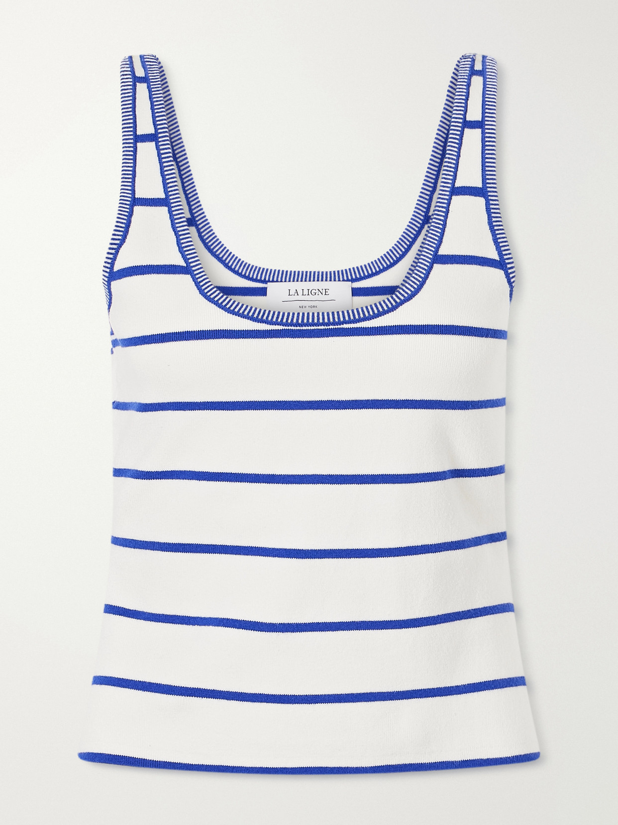 Leo Striped Cotton-Jersey Tank Top