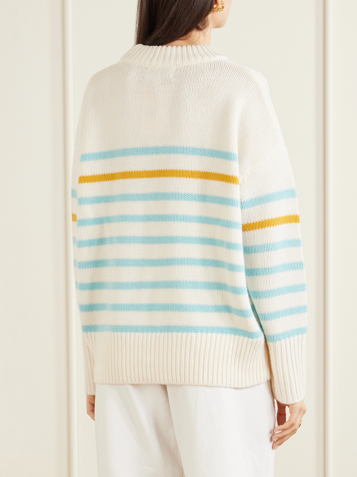 Marin Striped Wool And Cashmere-Blend Sweater