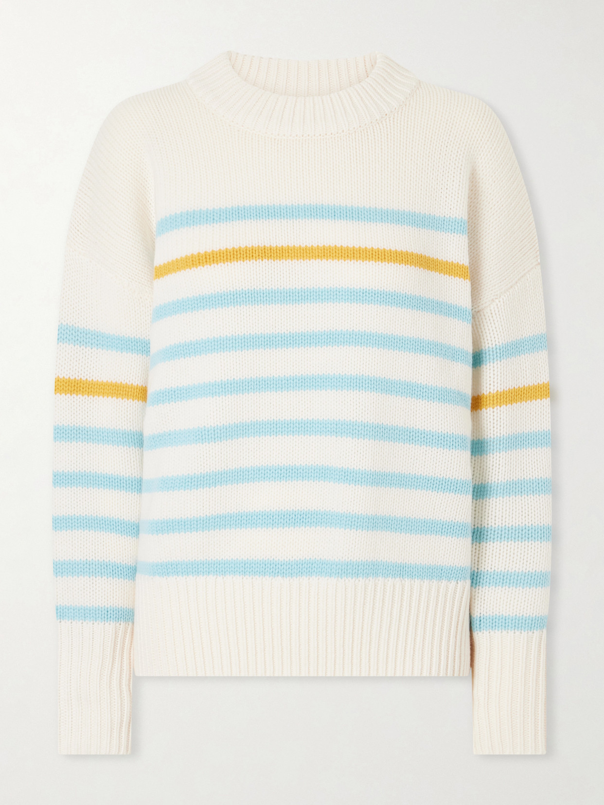 La Ligne Marin Striped Wool And Cashmere-blend Sweater In Multi